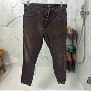 J.Crew 770 Brown Slim-Fit Corduroy Pants - Size 31x30